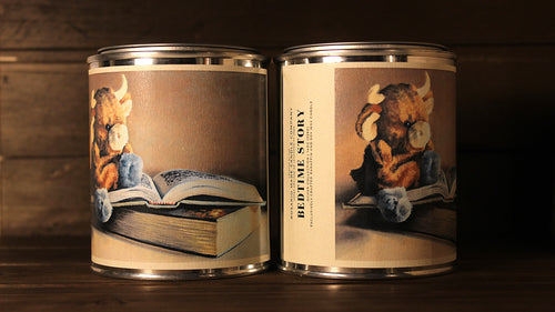 Bedtime Story Candle label